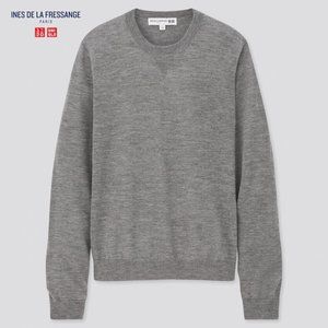 Uniqlo x Ines de la Fressange - 100% Cashmere Crewneck Sweater - Grey, Medium